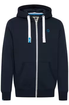 Худи на молнии !Solid BENN, темно-синий
