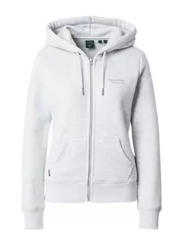 Худи на молнии Superdry ESSENTIAL, пятнистый серый