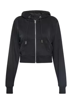 Худи на молнии Swirly, черный