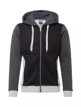 Худи на молнии Urban Classics, черный