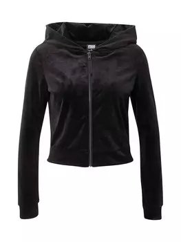 Худи на молнии Urban Classics, черный
