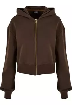 Худи на молнии Urban Classics, цвет Chocolate