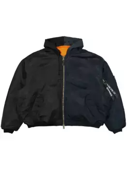 Худи на молнии VETEMENTS, черный