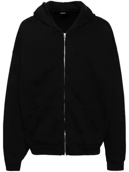 Худи на молнии We11done, черный