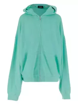 Худи на молнии We11done, синий