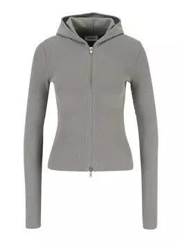 Худи на молнии Weekday, темно-серый