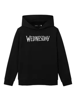 Худи NAME IT Sweatshirt Wednesday, черный