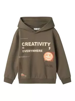 Худи NAME IT Sweatshirt, зеленый