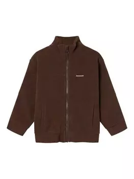 Худи NAME IT Zip-Up Hoodie, коричневый