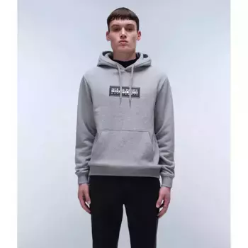 Худи Napapijri Box Logo, серый