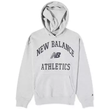 Худи New Balance Athletics Varsity Oversized Fleece, серый