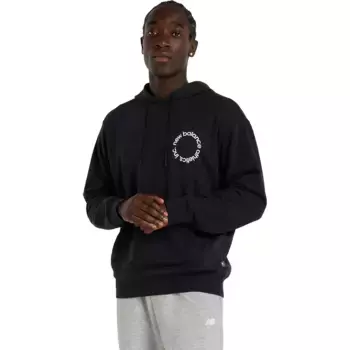 Худи New Balance Circular Logo, черный