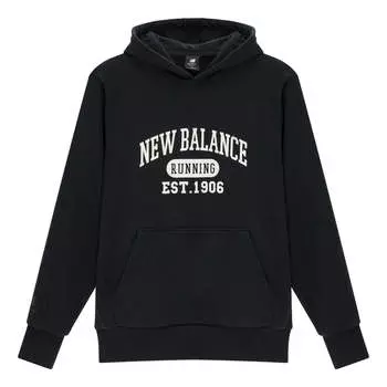 Худи New Balance Classic Lifestyle Hoodie 'Black White', черный