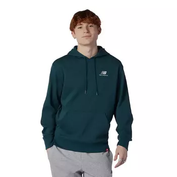 Худи New Balance Essentials Embroidered, зеленый