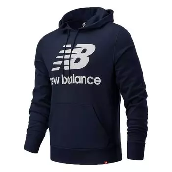 Худи New Balance Essentials Stacked Logo, синий