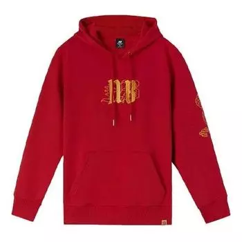 Худи New Balance Lifestyle Graphic Print Hoodie 'Red Yellow', красный
