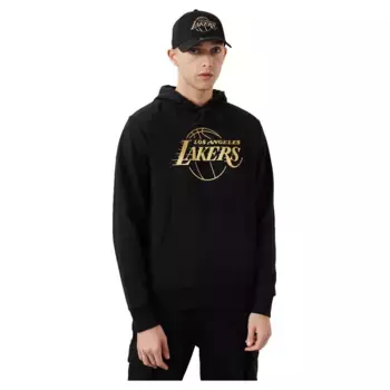 Худи New Era Los Angeles Lakers NBA Foil Print, черный