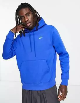 Худи Nike Club ярко-синего цвета