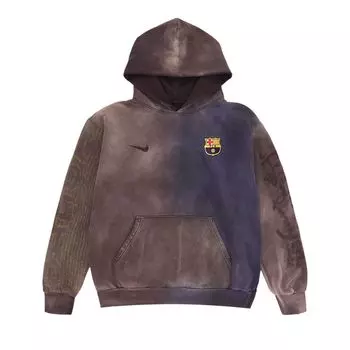 Худи Nike FC Barcelona x Cactus Jack Split-Dye Crest Hoodie 'Brown', коричневый