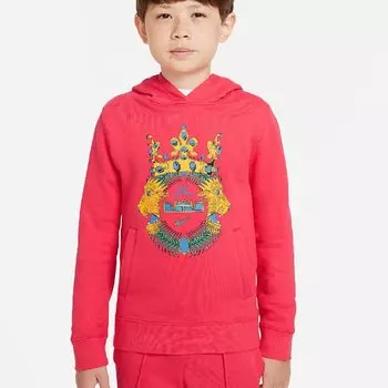 Худи Nike LeBron Big Kids' (Boys') Pullover, красный/золотой/голубой