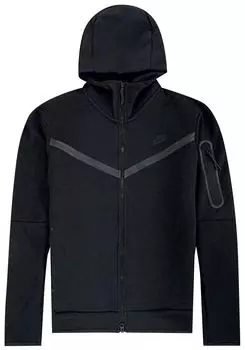 Худи Nike Tech Fleece Full Zip Hoodie 'Black', черный
