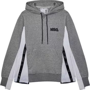 Худи Nike x Sacai Hoodie 'Dark Grey', серый