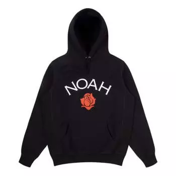 Худи NOAH Rose Logo Hoodie 'Black', черный