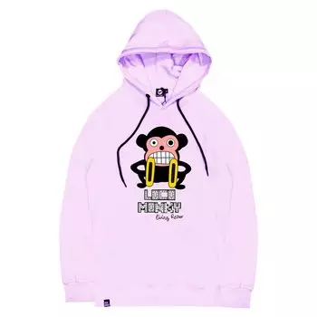 Худи Num Wear Loco monky living retro, фиолетовый