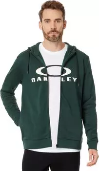 Худи Oakley Bark Full Zip Hoodie 2.0, цвет Hunter Green/Arctic White