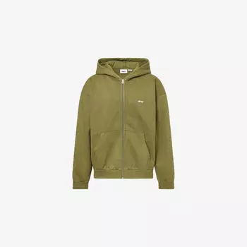 Худи Obey lowercase с вышитым логотипом, зеленый