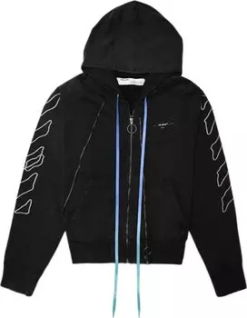 Худи Off-White Abstract Arrows Double Zip Hoodie 'Black', черный