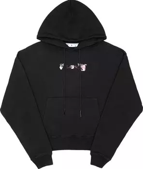 Худи Off-White Acrylic Arrow Over Hoodie 'Black/Fuchsia', черный