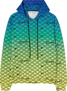 Худи Off-White Athl Monogram Hoodie 'Multicolor/Black', разноцветный