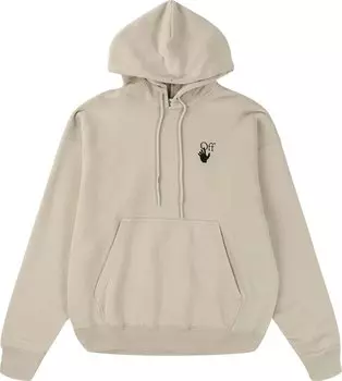 Худи Off-White Bubble Arrow Skate Hoodie 'Abbey Stone', кремовый