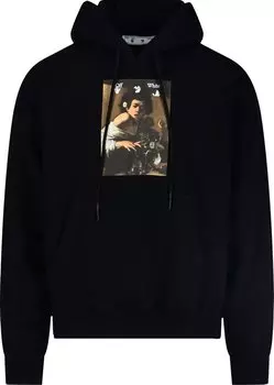 Худи Off-White Caravaggio Boy Skate Hoodie 'Black/Multicolor', черный