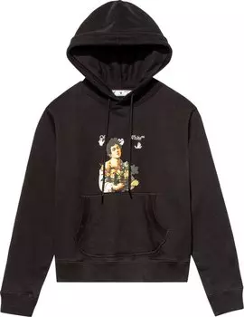 Худи Off-White Caravaggio Boy Slim Fit Hoodie 'Black/White', черный