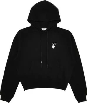 Худи Off-White Caravaggio Over Hoodie 'Black/Multicolor', черный