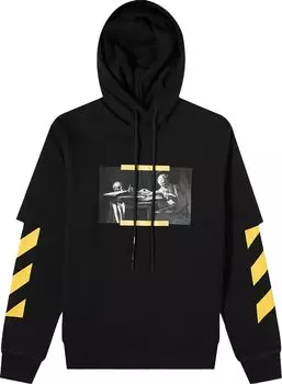 Худи Off-White Caravaggio Painting Double Sleeve Hoodie 'Black/Multicolor', черный