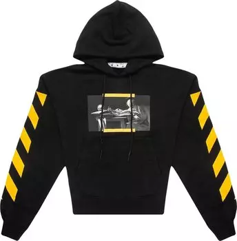 Худи Off-White Caravaggio Painting Over Hoodie 'Black/Multicolor', черный