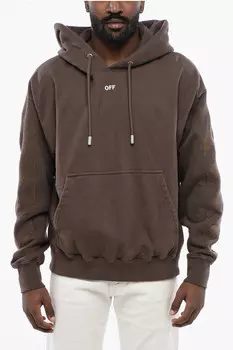 Худи Off-White Cornely Diags Skate, коричневый
