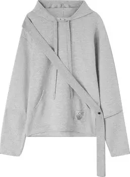 Худи Off-White Easybreezy Band Knit Hoodie 'Medium Grey', серый