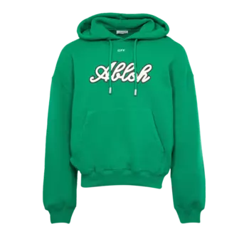 Худи Off-White Football Over 'College Green', зеленый