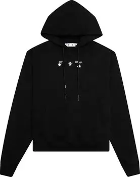 Худи Off-White Marker Over Hoodie 'Black', черный