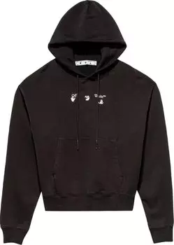 Худи Off-White Marker Over Hoodie 'Black/Red', черный