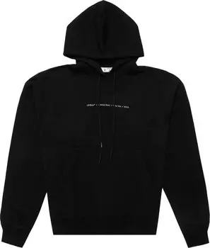 Худи Off-White Marker Skate Hoodie 'Black/Multicolor', черный