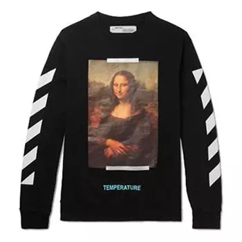 Худи Off-White Monalisa Diagonals Print Sweatshirt Men's Black, черный