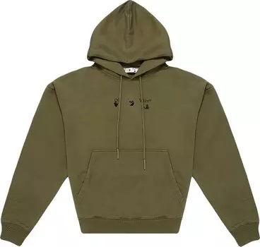 Худи Off-White Negative Mark Skate Hoodie 'Green/Black', зеленый