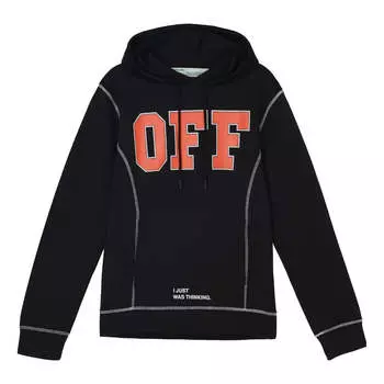 Худи Off-White OFF Applique Hooded Sweater Unisex Black, черный