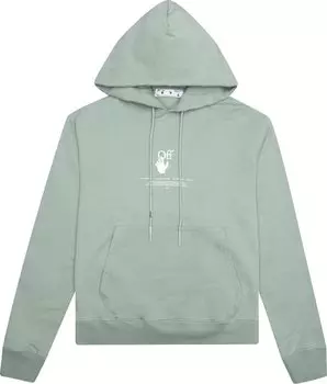 Худи Off-White "Offf" Hoodie 'Jadeite', зеленый