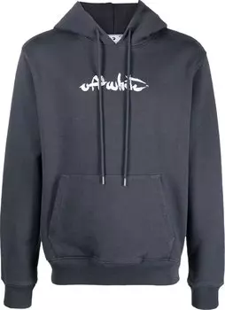 Худи Off-White Paint Arrow Slim Hoodie 'Outerspace/White', розовый